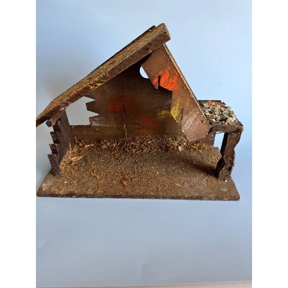 C1950 Vintage 9 Piece Composit Nativity Set Hand Crafted Italy Early Fontanini - Picture 9 of 12